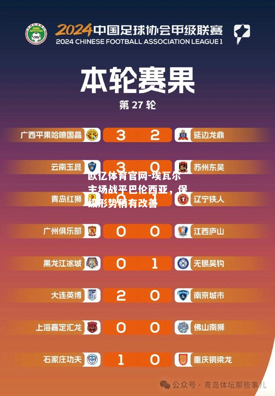 埃瓦尔主场战平巴伦西亚，保级形势稍有改善